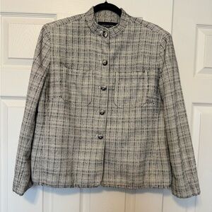 Plaid Shirt Jacket Button Down Jones New York Plus size 14W